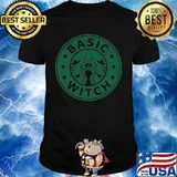 Halloween starbucks basic witch logo shirt