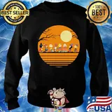 Halloween the peanuts moon vintage retro s Sweater