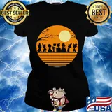 Halloween the peanuts moon vintage s Ladies tee