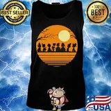 Halloween the peanuts moon vintage s Tank top