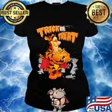 Halloween tigger trick or treat pumpkin s Ladies tee