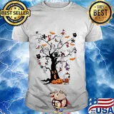 Halloween tree snoopy pumpkin shirt