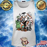 Halloween tree the nightmare characters cartoon chibi s Tank top