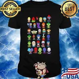 Happy halloween characters cartoon shirt