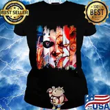 Happy halloween horror characters s Ladies tee