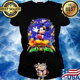 Happy halloween mickey mouse witch s Ladies tee