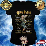 Harry potter thank you for the memories characters signatures s Ladies tee