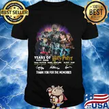 harry potter years of 1997 2020 thank you for the memories signatures shirt