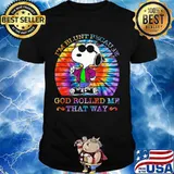 Hippie snoopy i'm blunt because god rolled me that way vintage retro shirt