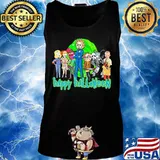 Horror characters rick and morty happy halloween s Tank top