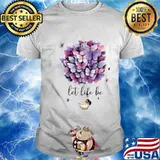 Hot air balloon butterflies let life be shirt