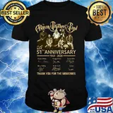 Human brothers band 51th anniversary 1969 2020 thank you for the memories signatures shirt