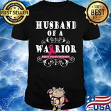 Husband of a warrior breast cancer awareness shirt
