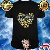 I am frog aholic heart shirt