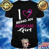 I being a advocare girl heart shirt