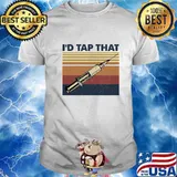 I'd Tap That Phlebotomist Vintage Retro Shirt