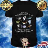 I don't care what anyone thinks of me except sharks i want sharks to like me black shirt