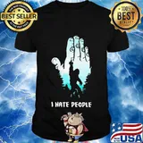 I HATE PEOPLE BIGFOOT FU_K SHIRT