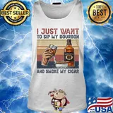 I just want to sip my bourbon and smoke my cigar vintage retro s Tank top
