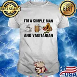 I'm a simple man and vagitarian coffee beer shirt