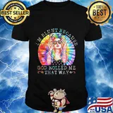 I'M BLUNT BECAUSE GOD ROLLED ME THAT WAY LADY VINTAGE RETRO SHIRT