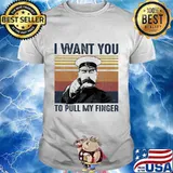 I want you to pull my finger vintage retro shirt