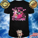 In october we wear pink horror characters cancer awareness shirt
