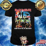 Iron maiden band skeleton a matter of the life and death shirt