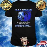 Iron maiden band skeleton don't waste your time always searching for those wasted years shirt