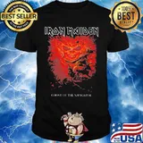 Iron maiden band skeleton ghost of the navigator shirt