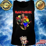 Iron maiden band skeleton lgbt flag s Tank top