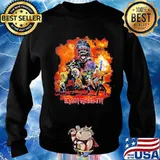 Iron maiden band skeleton member british flag s Sweater