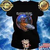 Iron maiden band skeleton ridi s Ladies tee