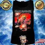 Iron maiden band skeleton the statue of liberty s Tank top
