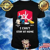 Jack in the box mickey mouse covid-19 2020 i can't stay at home shirt