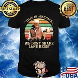 John dutton this is america we don't share land here vintage retro shirt