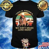 John dutton this is america we don't share land here vintage retro shirt