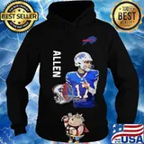 Josh allen 17 buffalo bills football team s Hoodie