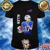 Josh allen 17 buffalo bills football team shirt