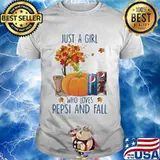 Just a girl who love pepsi and fall shirt