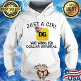 Just a girl who works for dollar general flowers s Hoodie