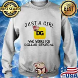 Just a girl who works for dollar general flowers s Sweater