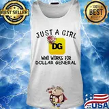 Just a girl who works for dollar general flowers s Tank top
