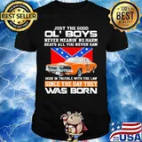 Just the good ol boys never meanin no harm beats all you never saw been in trouble with the law since the day they was born british flag car shirt