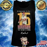 Kansas city chiefs 15 mahomes the future is strong signature s Tank top