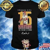 Kansas city chiefs 15 mahomes the future is strong signature shirt
