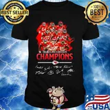 Kansas city chiefs 2019 afc west division champions signatures shirt