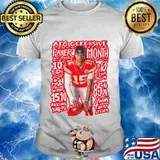 Kansas city chiefs football 15 patrick mahomes afc offensive paver shirt