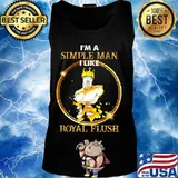 King i'm a simple man i like royal flush s Tank top