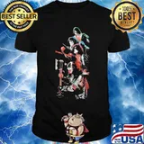 Kiss band members guitar shirt